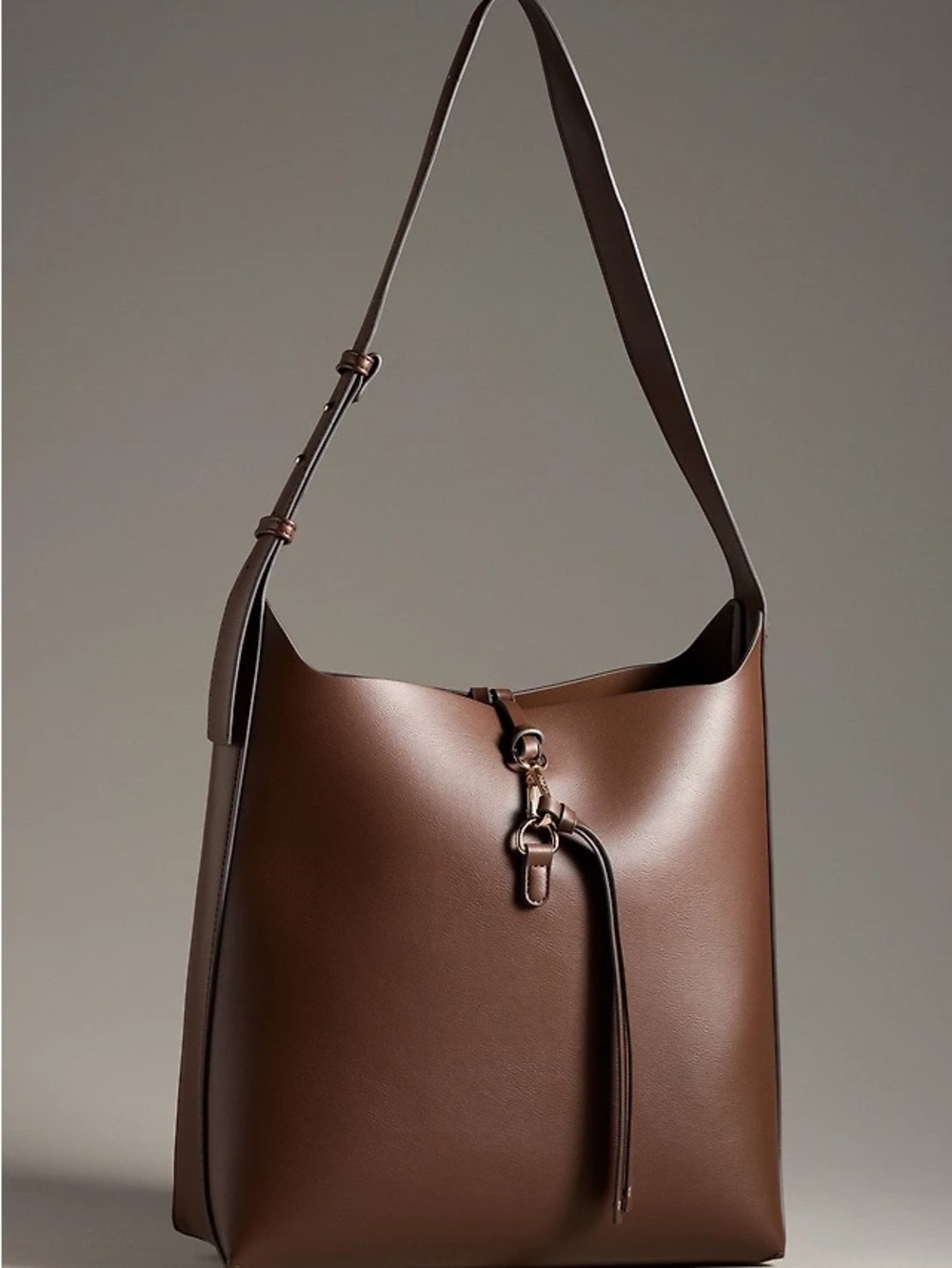 Mali+Lili chocolate brown shoulder bag Anthropologie